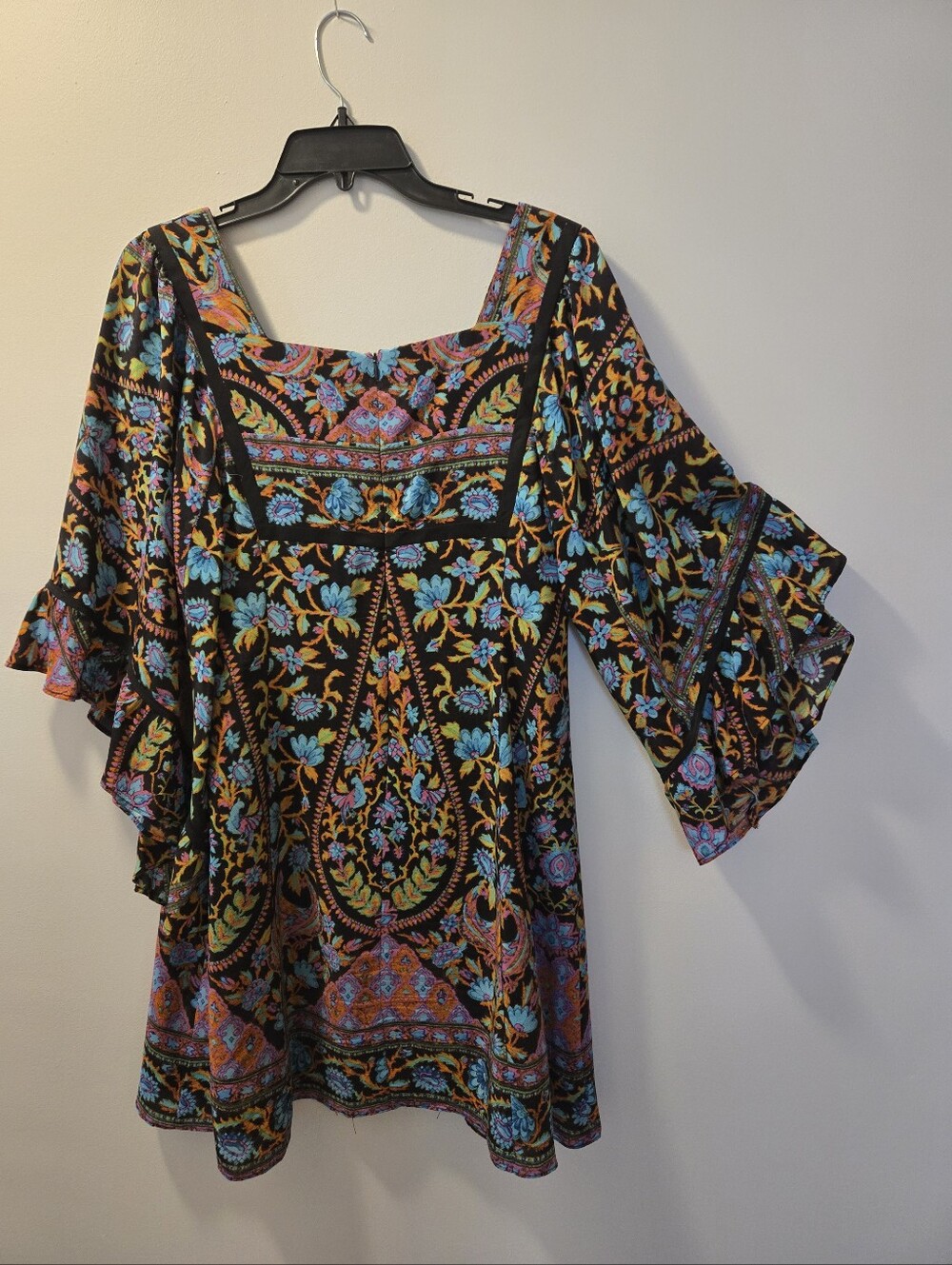 Nanette Lepore NYC BOHO CHIC dress. NWT.  Black Multi Color.